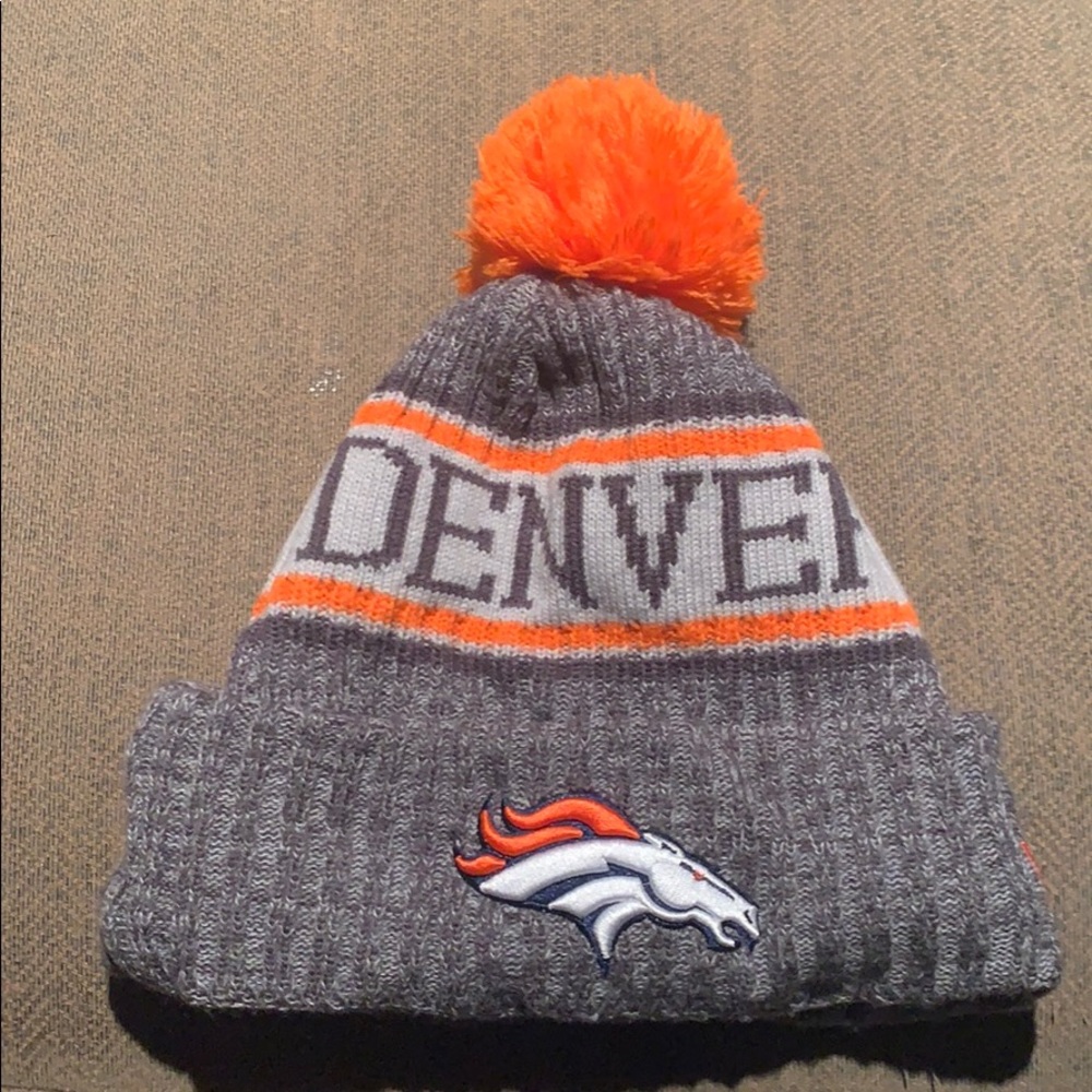 New Era Orange Denver Broncos Knit Hat